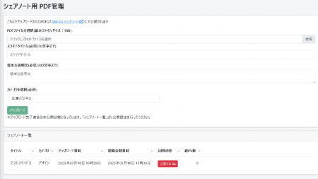 PV数743,456PVの集客力をPDF簡単アップロードで活用『