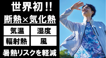 世界初の「暑熱４大リスク」を緩和する酷暑期対策ウェ