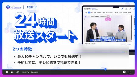 医師向けサービス初！24時間・最大10chの番組放送が開