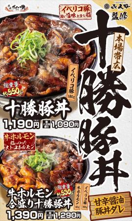 本場帯広の味×すた丼屋の圧倒的ボリューム！肉量約180