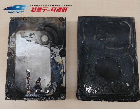 【特急データ復旧ウィンゲット】火災による記録メディ