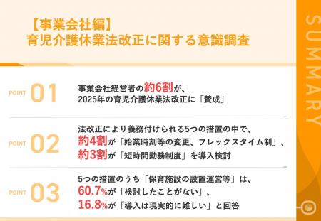 【2025年育児休業法改正｜事業主の対応は？】事業主の