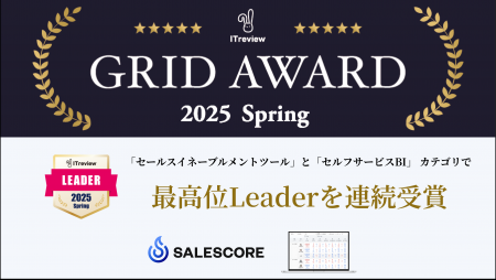 セールスイネーブルメントSaaS『SALESCORE』が「ITrev