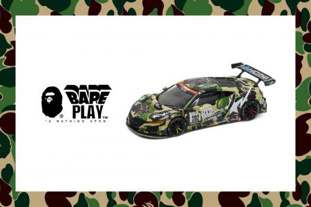 BAPE(R) CAMOで彩られたHONDA NSXのPOP RACEモデルカ