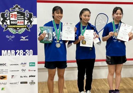 ティップネス宮崎台スカッシュアカデミー所属の選手た