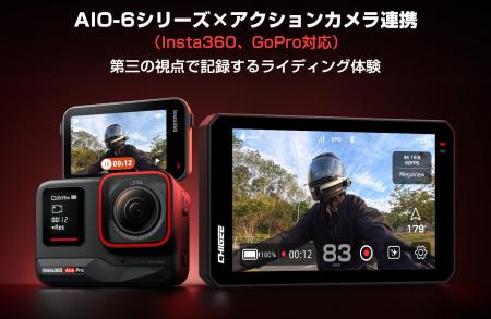 バイク、アクションカメラの限界を突破！バイクモニタ