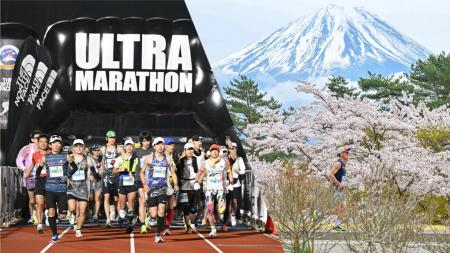 ランナー約4,150人、桜舞う富士五湖を駆け抜ける！