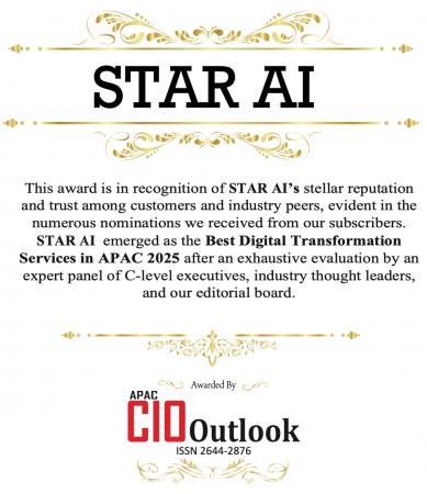 株式会社STAR AIが『APAC CIO Outlook』誌にて BEST D