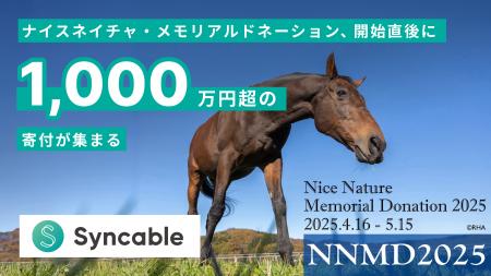 ナイスネイチャ・メモリアルドネーション、開始直後に