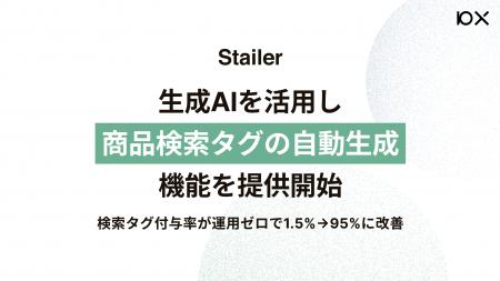 Stailerが生成AIを活用して商品検索タグの自動生成機