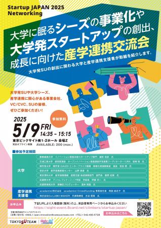 【5/9（金）東京ビックサイト】「大学に眠るシーズの