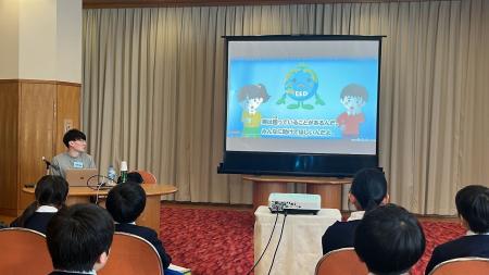 世田谷区・国本小学校でタンソーマンGX代表取締役の福