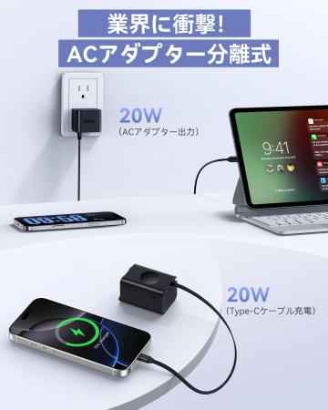 【新商品発表・先着100名限定40％OFF！】ACアダプタ一