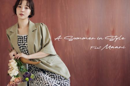 mysty womanがモデルの麻亜里さんが着こなす 夏ビジュ
