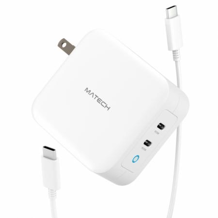 最小クラスの100W窒化ガリウム採用USB-C急速充電器