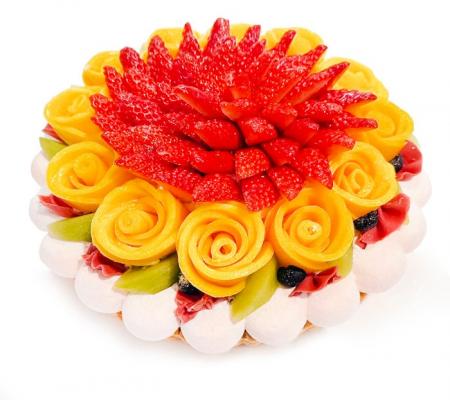 フルーツの花束に思いを込めて！カフェコムサで「母の