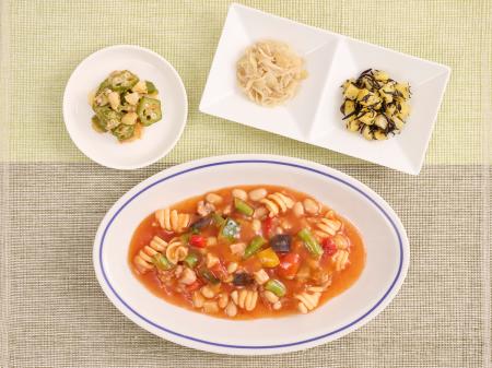忙しい朝にぴったりのワンプレート朝食「食物繊維チャ