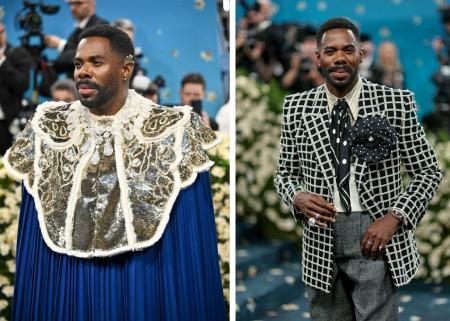 メットガラ 2025にてコールマン・ドミンゴ、キム・カ