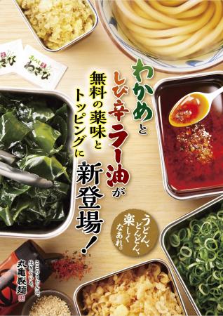 ≪うどん、どんどん、楽しくなあれ。≫ 無料の薬味とト