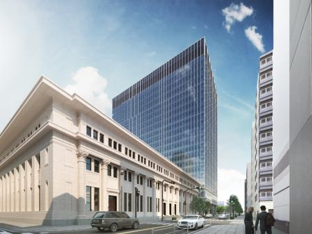 横浜郵船ビルをホテルにコンバージョンする工事をスタ