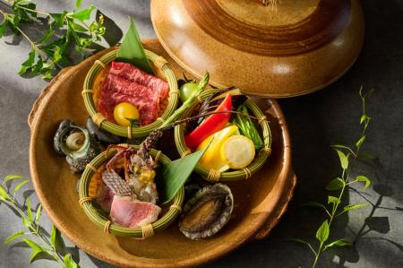 【ラフォーレ伊東温泉 湯の庭】伊豆牛、金目鯛、utf-8