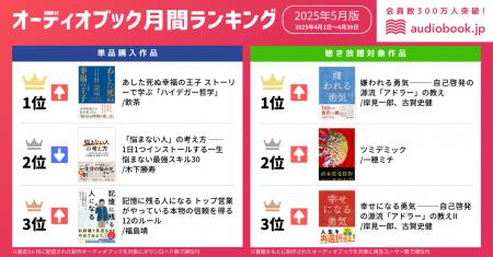 【オーディオブック5月人気ランキング】入社や異動で
