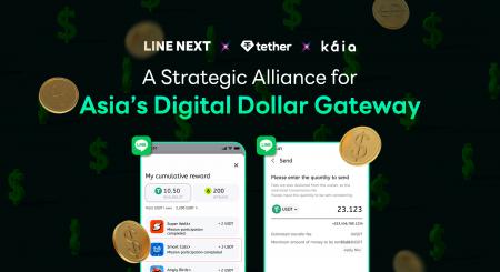 LINE NEXTとKaia DLT財団、Tether（テザー）と連携し