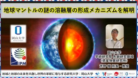 【岡山大学】地球マントルの謎の溶融層の形成メカニズ