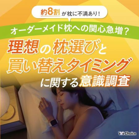 【約8割が枕に不満あり！】オーダーメイド枕への関心