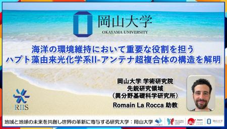 【岡山大学】海洋の環境維持において重要な役割を担う