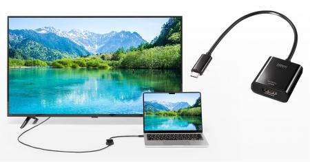 DisplayPort Altモード対応USB Type-CからHDMIに変換