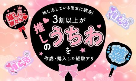 【推し活している男女に調査！】3割以上が、推しのう