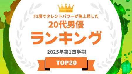 『タレントパワーランキング』がF1層でタレントパワー