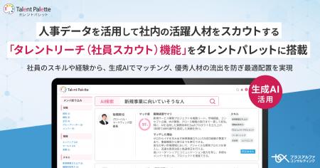 人事データを活用して社内の活躍人材をスカウトする「