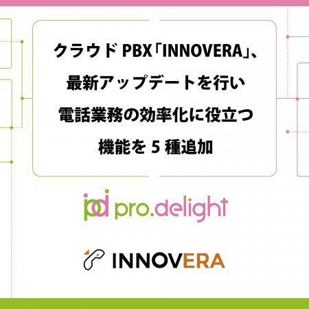 クラウドPBX「INNOVERA」、最新アップデートを行い電