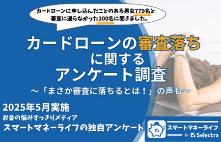 カードローンの審査落ちに関するアンケート「まさか自
