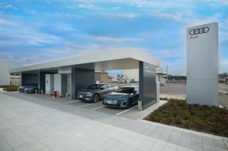アウディ、Audi charging station厚木を全電気自utf-8