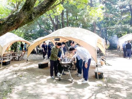 アイケンジャパンが糸島市へ寄附　主催BBQ大会のutf-8