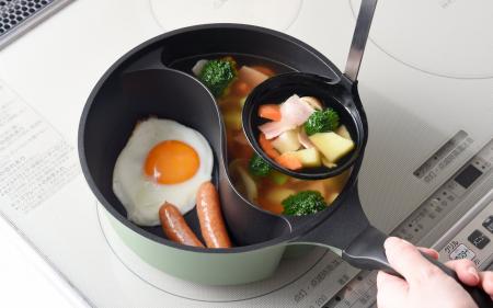 おかずとスープを同時に！ありそうでなかった深型仕切