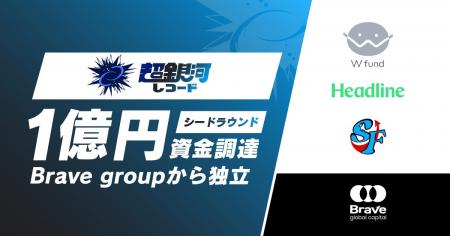 超銀河レコード、シードラウンドで1億円の資金調達を