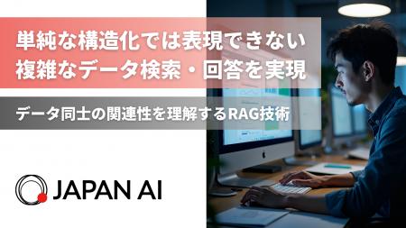 JAPAN AI、データ間の関係性を理解する高精度RAG技術