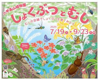 六甲高山植物園×伊丹市昆虫館夏イベント「しょくutf-8