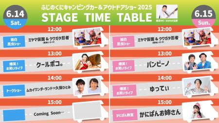 豪華出演者が勢揃い！ふじのくにキャンピングカー＆ア