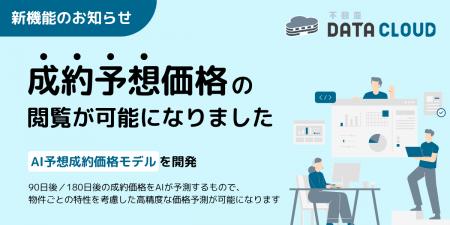 不動産データクラウドにAI予想成約価格モデルを新搭載