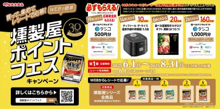 燻製屋30周年　燻製屋ポイントフェスを開催！たくさん