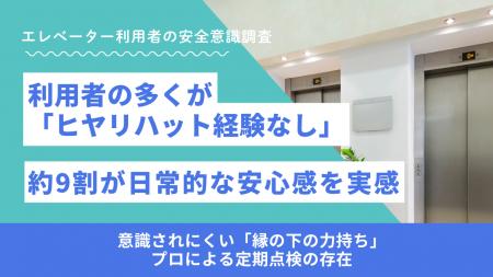 エレベーター利用者の多くが「ヒヤリハット経験なし」