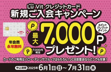 Lu Vit クレジットカード新規ご入会キャンペーン　最