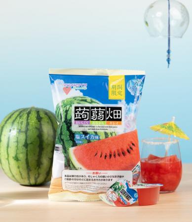 【新発売】夏の味わい！塩をプラスした『蒟蒻畑塩スイ