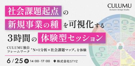 【6/25 ワークショップ開催】社会課題をビジネスへ転