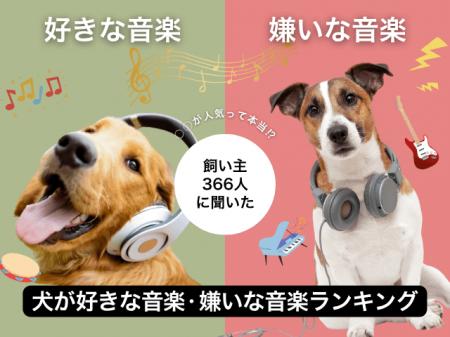 【飼い主366人に調査】犬が好きな音楽・嫌いな音楽ラ